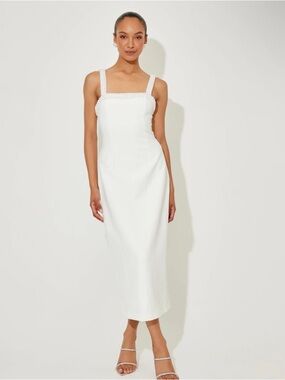 ODD MUSE THE ULTIMATE MUSE PEARL TRIM MIDI DRESS SIZE MEDIUM